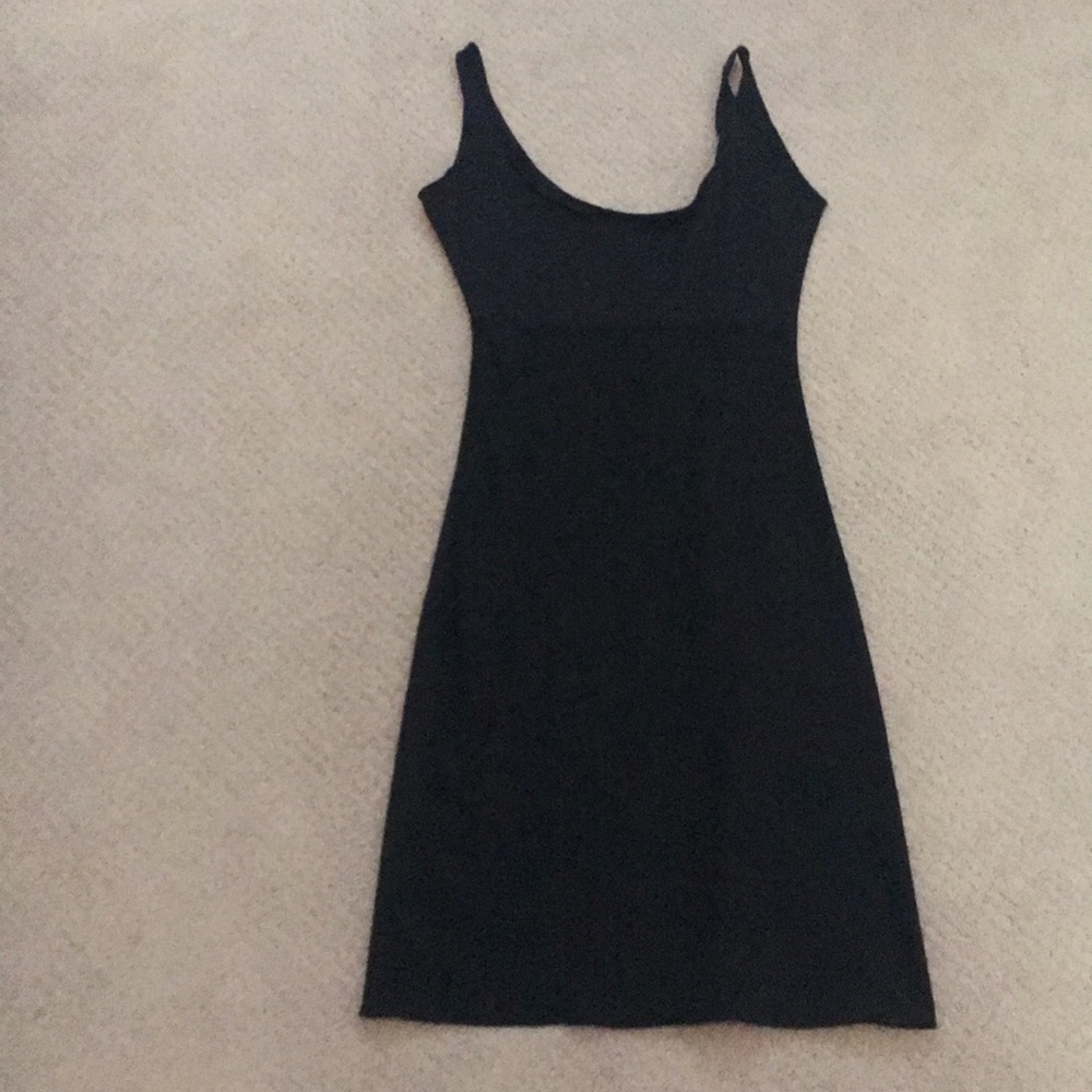 Spanx black slip dress